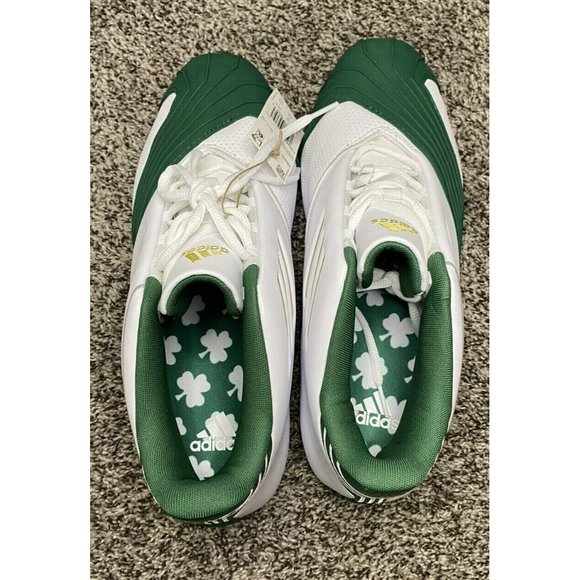 Adidas T-Mac 1 LeBron James HS White Green Gold Irish FW3663 Men's Size 10.5 - Picture 9 of 9